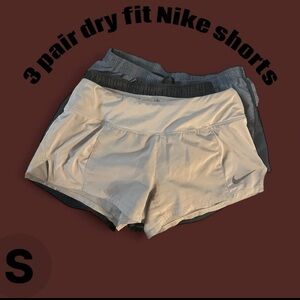3 pair Nike Women's Athletic Shorts